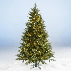 Sapin De Noël Artificiel Nordmann Avec LED 180 Cm-DecoWoerner Outlet