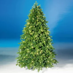 Sapin De Noël Artificiel Nordmann Avec LED 210 Cm-DecoWoerner Sale
