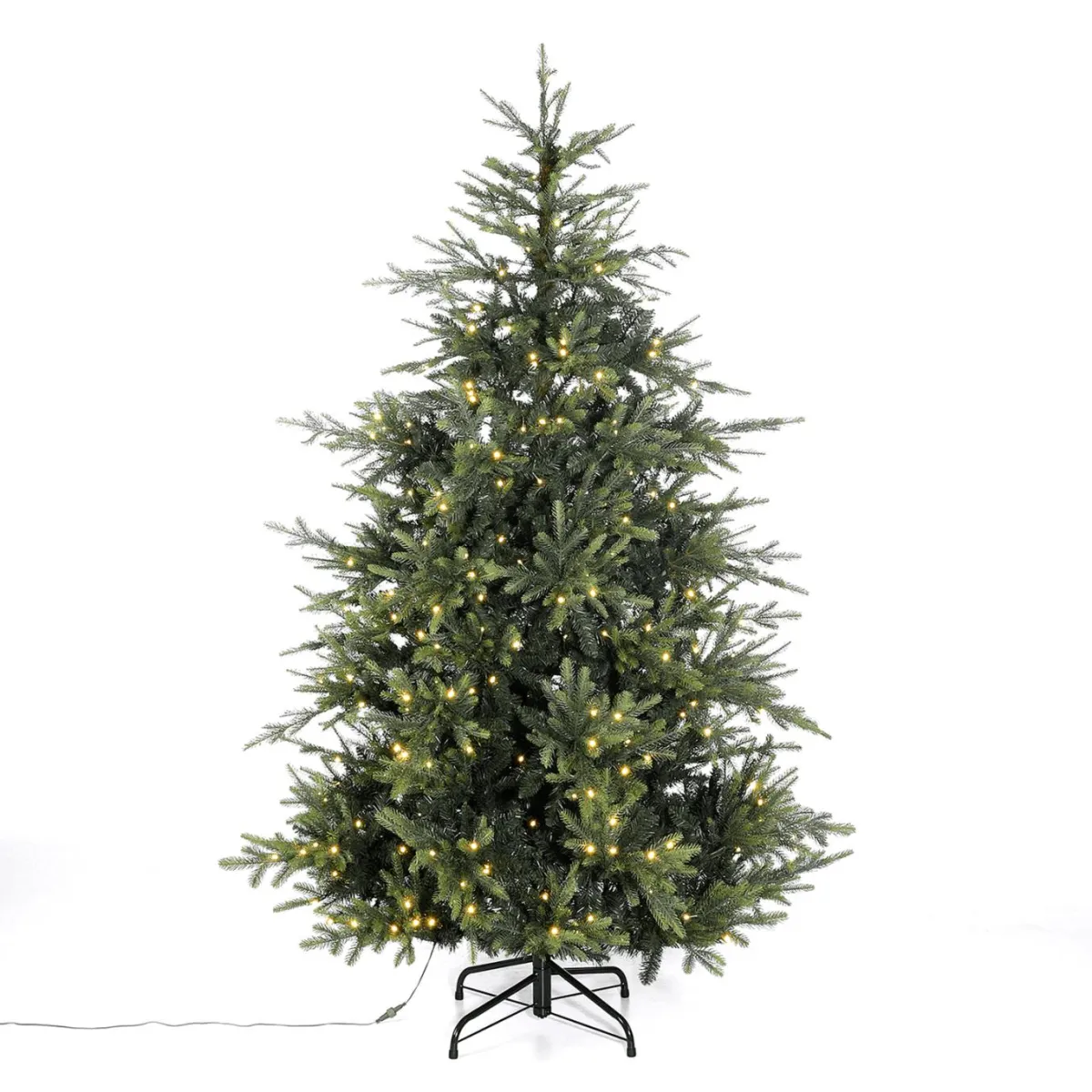 Sapin Rouge Artificiel Avec LED 210 Cm-DecoWoerner Best