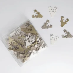 Saupoudrage Cerf En Bois 72 Pièces 4 Cm-DecoWoerner Outlet