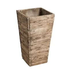 Set De Bacs à Plantes En Fibre De Verre , Imitation Bois 50, 65, 75 Cm De Haut-DecoWoerner Online