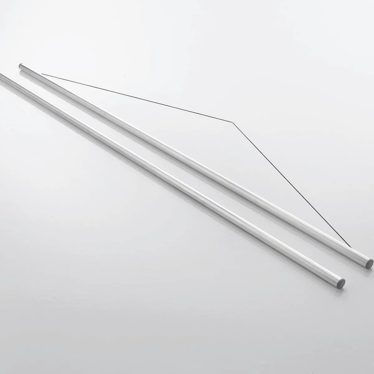 Set De Barres De Suspension Pour Bannière En Tissu En Aluminium, 75 Cm 2 Pièces-DecoWoerner Discount