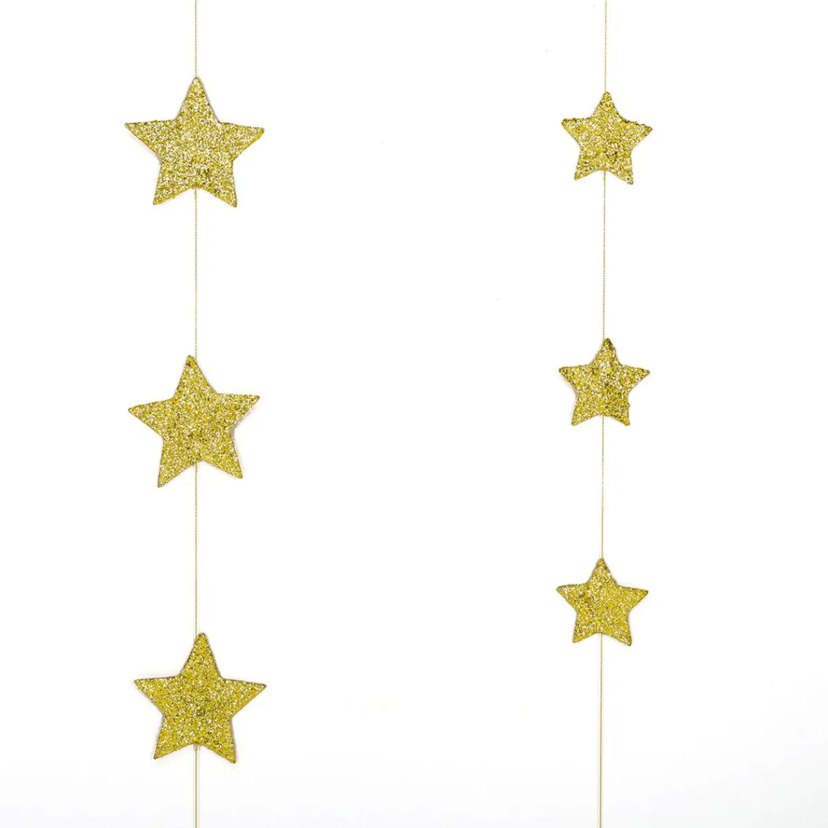 Set De Guirlandes D'étoiles 2D, Or, 2pcs.-DecoWoerner Outlet