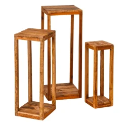 Set De Tables D'appoint En Bois 60, 75, 90 Cm-DecoWoerner Hot
