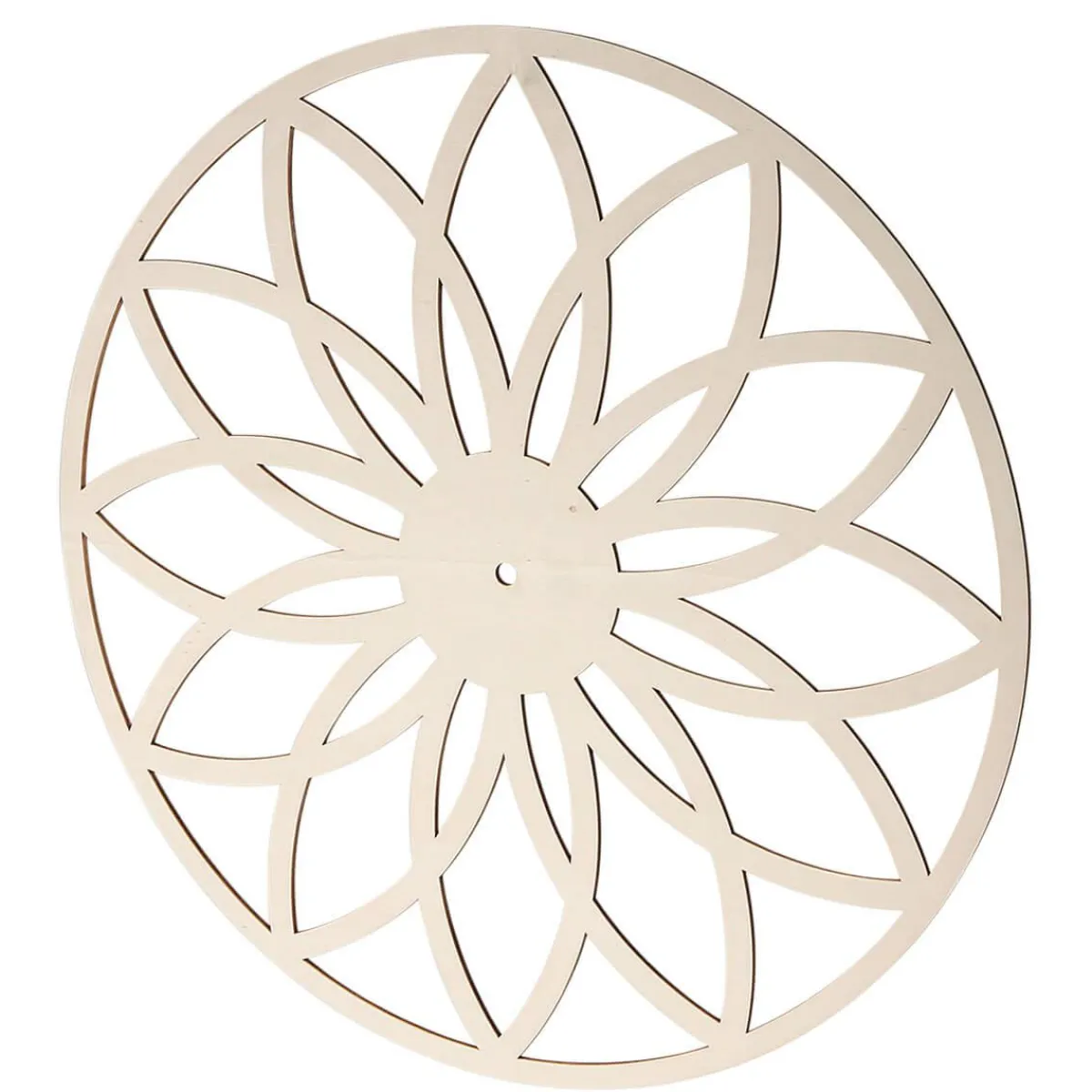 Silhouette En Bois "Fleur" Ø 44 Cm-DecoWoerner Clearance