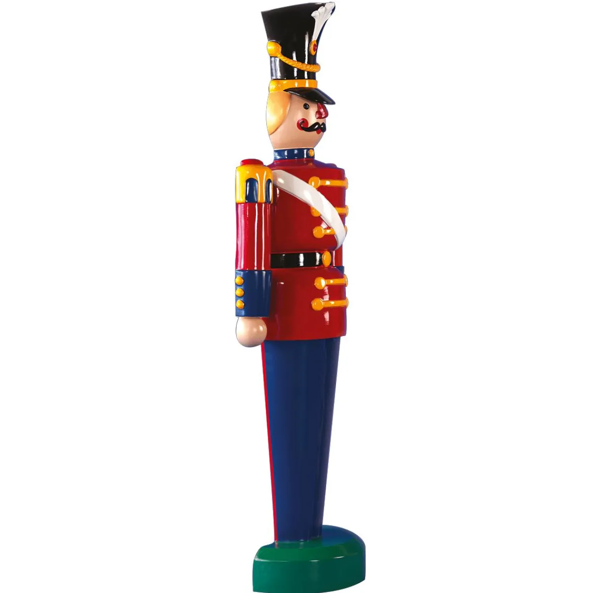 Soldat Figurine 185 Cm, Rouge-bleu, Semi-plastique-DecoWoerner Best