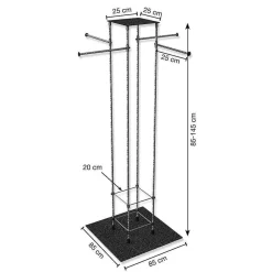 Stand De Vêtements LOFT, 85 - 145 Cm-DecoWoerner Sale