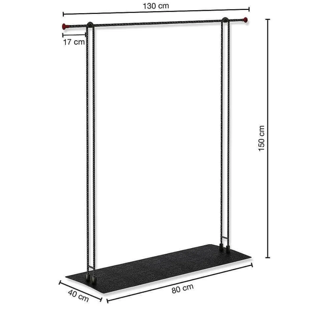 Stand De Vêtements LOFT, 130 X 150 Cm-DecoWoerner Sale