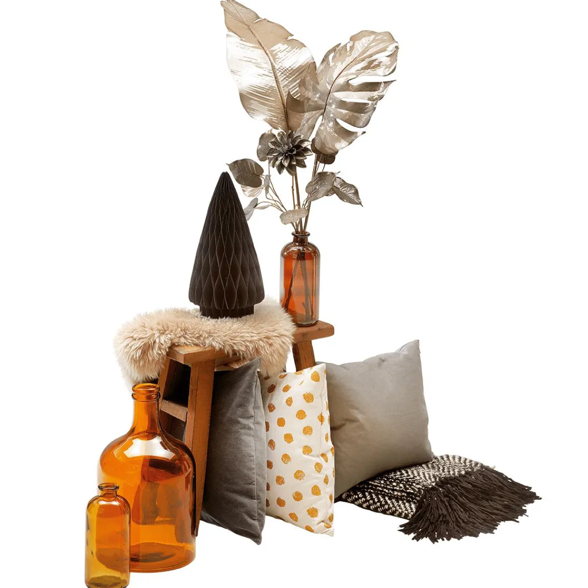 Strelitzia Artificielle 108 Cm Grise-DecoWoerner Outlet