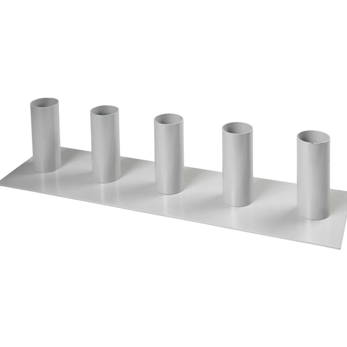 Support Métallique 5 Logements, Hauteur 15 Cm, Gris, Droit-DecoWoerner Outlet