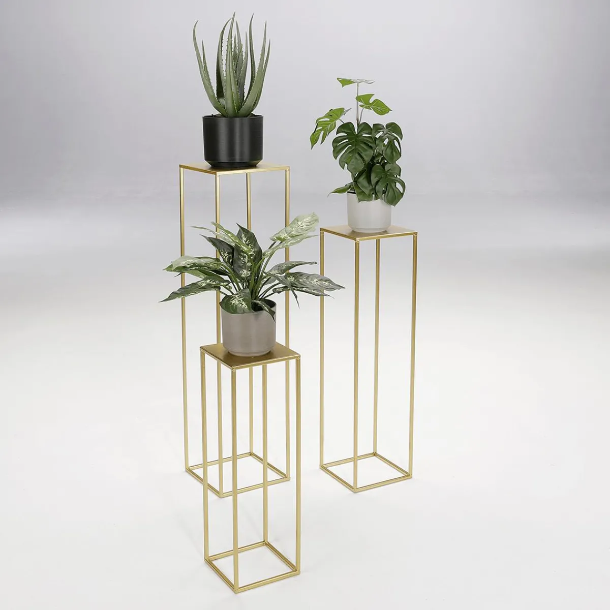 Suppts Pour Plantes Set De Table 3pcs.-DecoWoerner Outlet