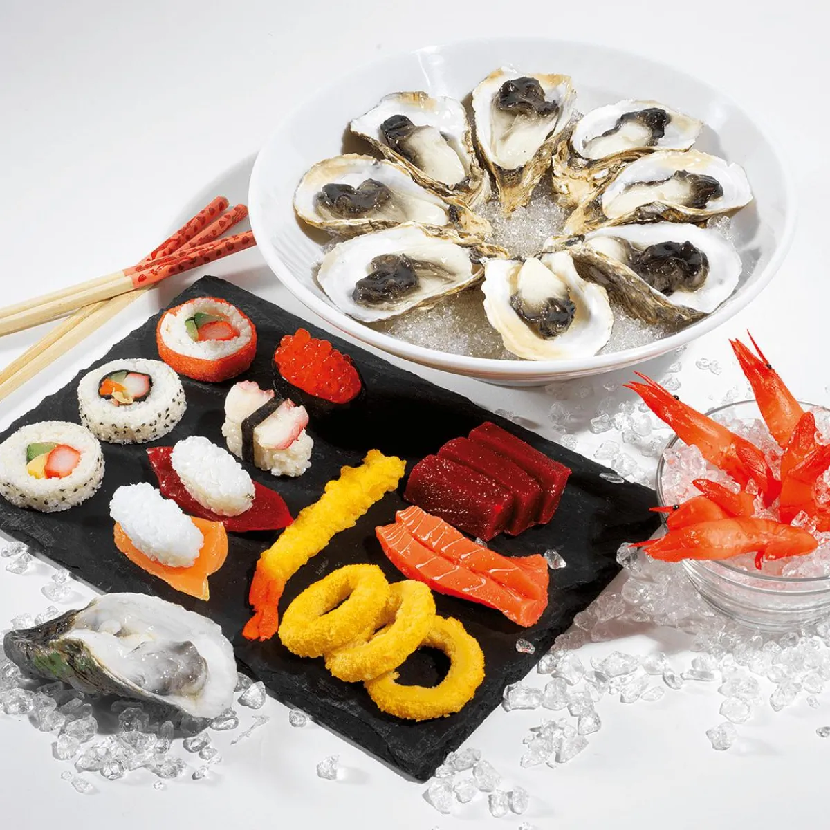 Sushi-Set Aliments Factices, Set 4 Pièces-DecoWoerner Clearance