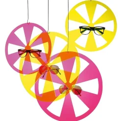 Suspension Acryl. "Hélice" Citron Lot De 2 Ø 29/39 Cm-DecoWoerner Best