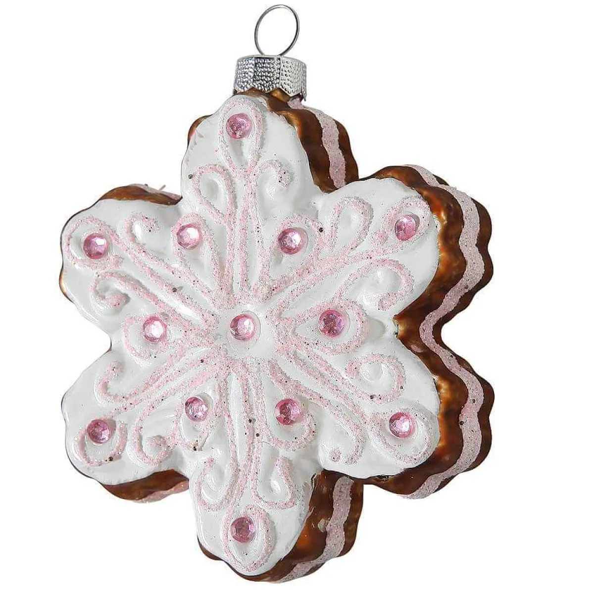 Suspension Arbre De Noël "Flocon De Neige" 9,5 Cm-DecoWoerner Online