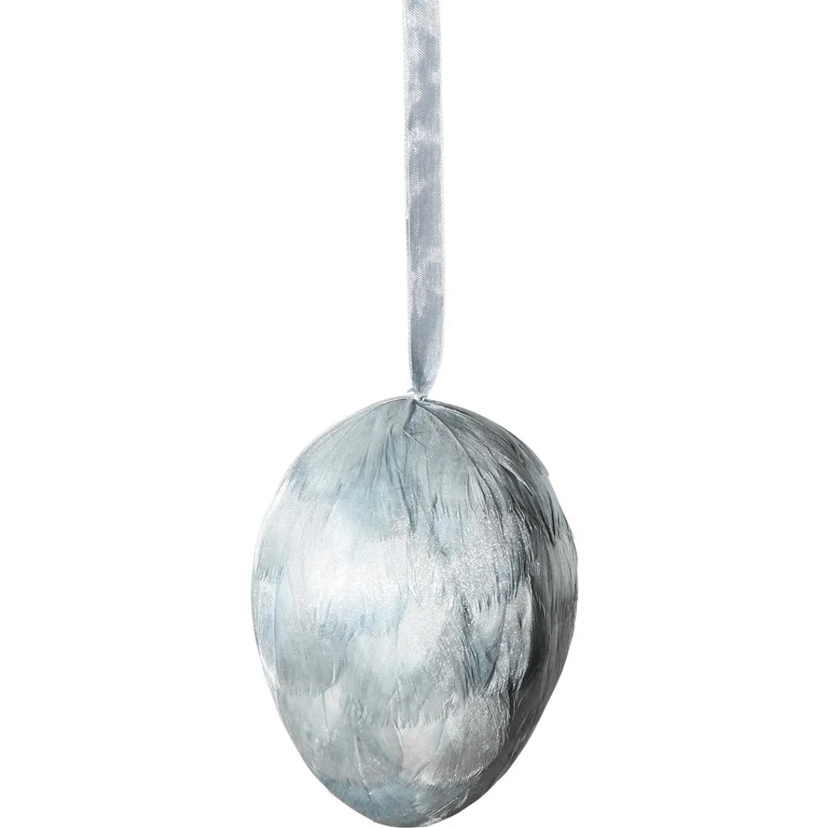 Suspension Déco œuf-plumes Polaire, Long. 10 Cm-DecoWoerner New
