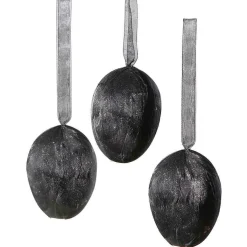 Suspension Déco œuf-plumes e, Long. 8 Cm, 3 Pces-DecoWoerner Best