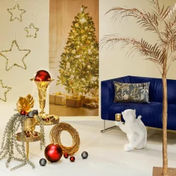 Suspension En Mélèze Avec Givre 122 Cm-DecoWoerner