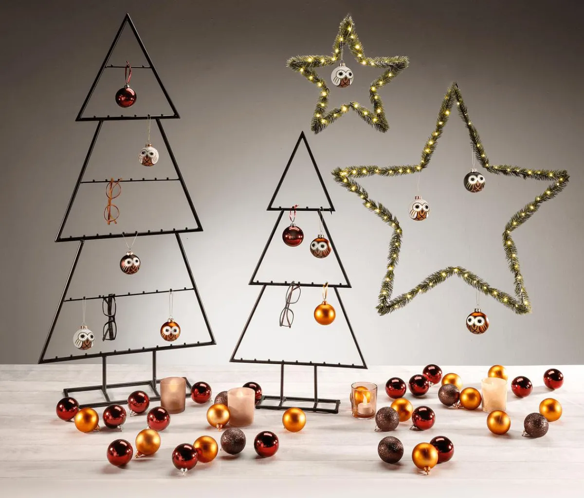 Suspensions Décoratives Boule En Verre "Chouette" 24 Pièces En Boîte-DecoWoerner Sale