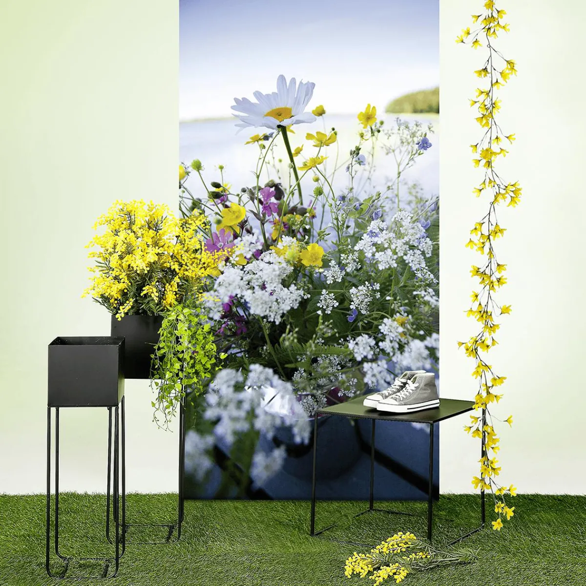 Suspensions De Plantes Artificielles Feuille En Coeur, 68 Cm-DecoWoerner Clearance