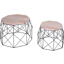 Table D'appoint "Hexagone" Lot De 2-DecoWoerner Hot