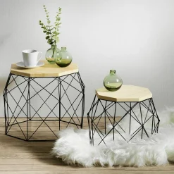 Table D'appoint "Hexagone" Lot De 2-DecoWoerner Hot