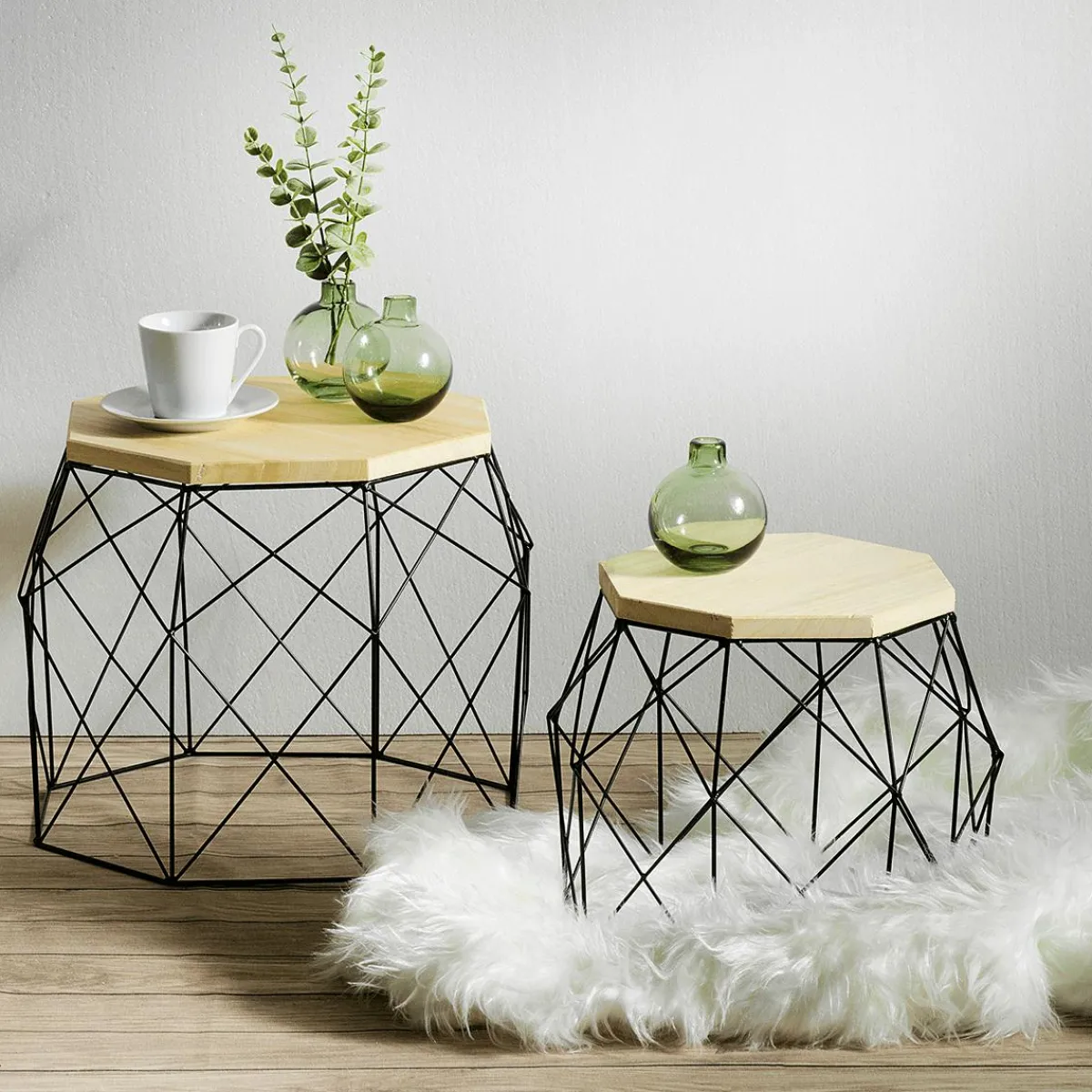 Table D'appoint "Hexagone" Lot De 2-DecoWoerner Hot