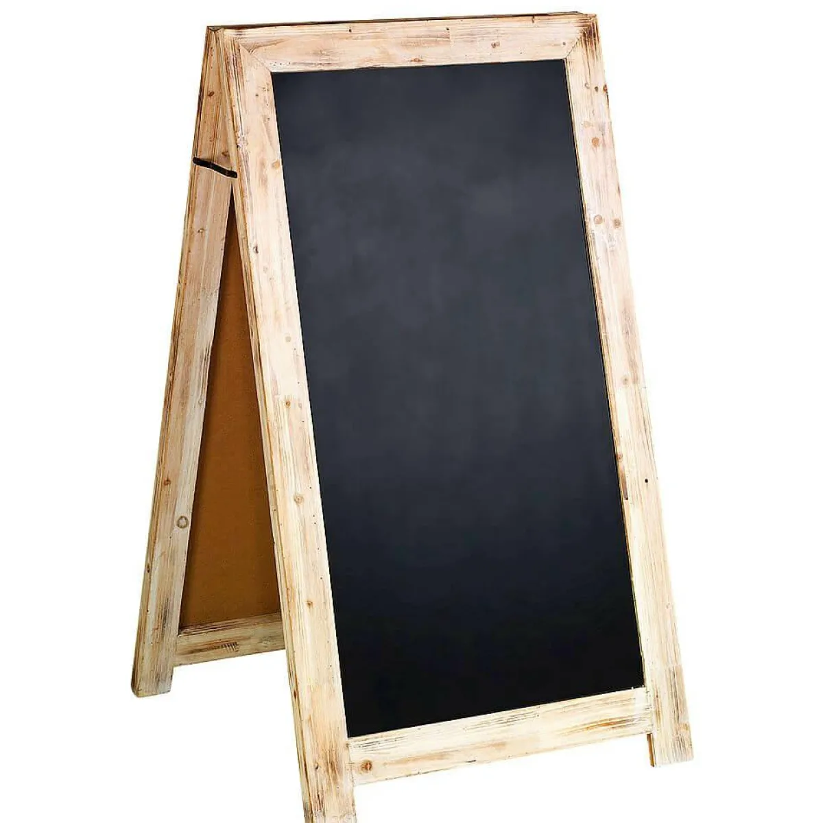 Tableau à Craie En Bois, Haut. 135 Cm, Brun Vintage-DecoWoerner Best