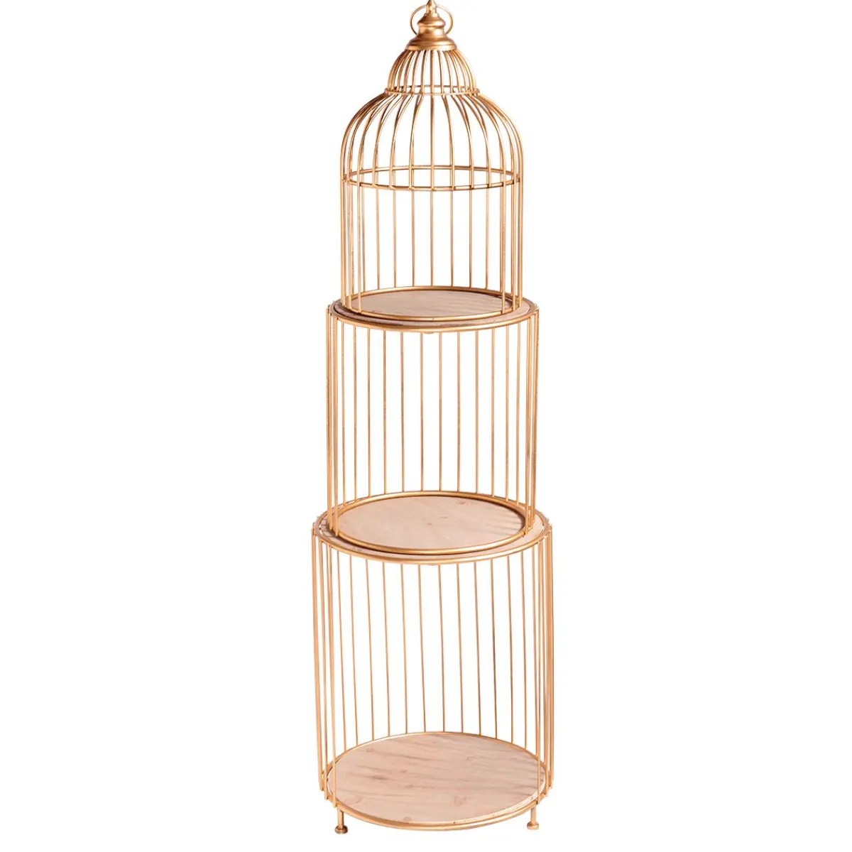 Étagère Cage à Oiseau, Haut. 140 Cm, B-ware-DecoWoerner Best