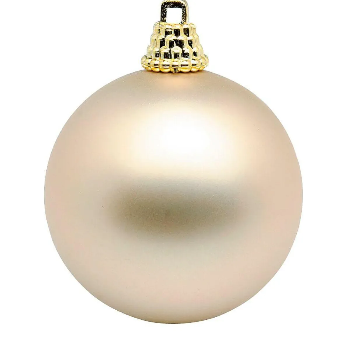 Tapis, Boules De Noël Champagne En Plastique, 6 Cm Ø - 24 Pièces-DecoWoerner Online