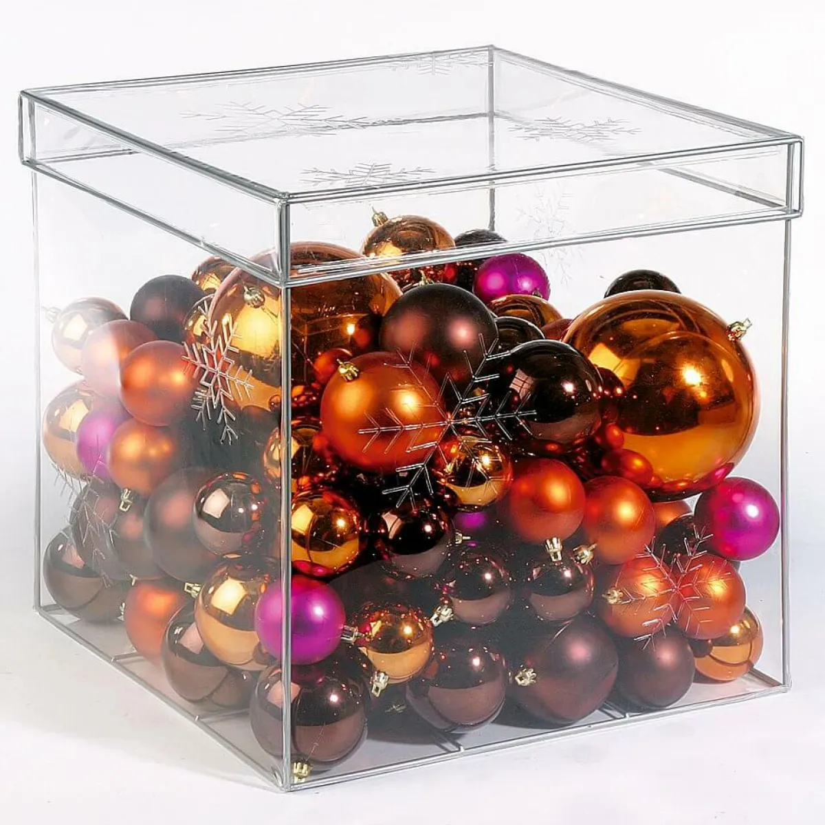 Tapis, Boules De Noël s En Plastique, 6 Cm Ø - 24 Pièces-DecoWoerner Sale