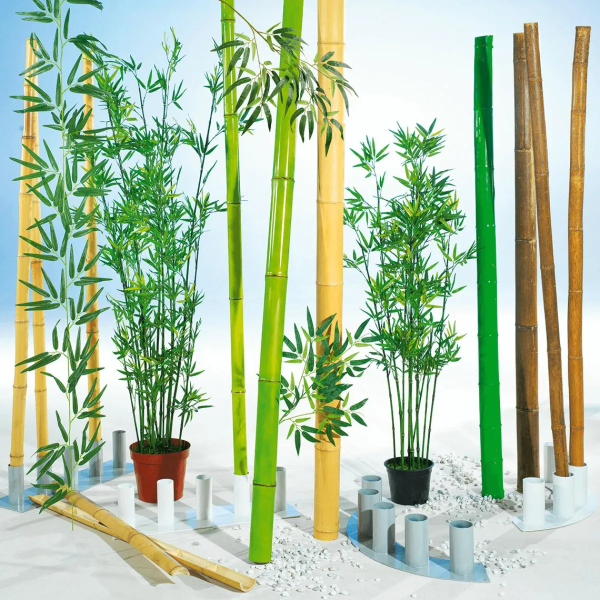 Tiges De Bambou Nature, 3 Pces-DecoWoerner Sale