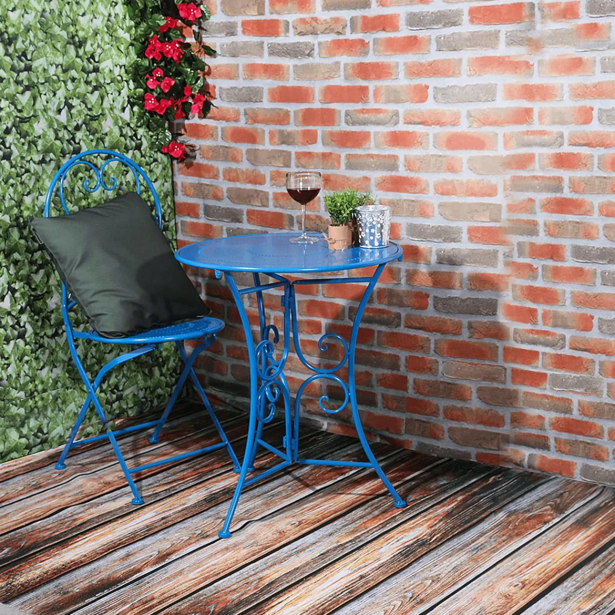 Tissu Déco "Mur De Briques" Larg. 150 Cm, Brun-DecoWoerner New
