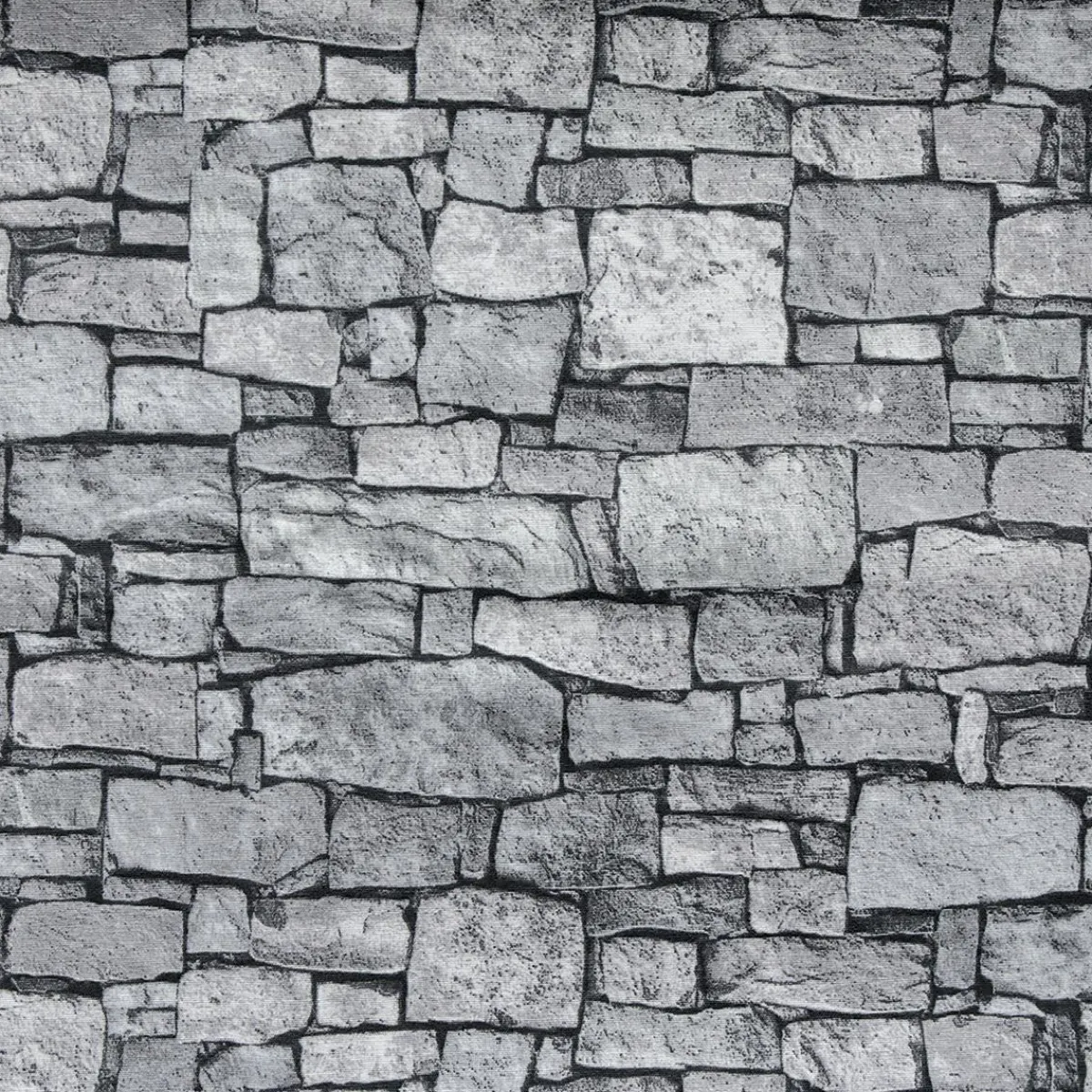Tissu Déco "Mur De Pierre", Larg. 140 Cm-DecoWoerner Outlet