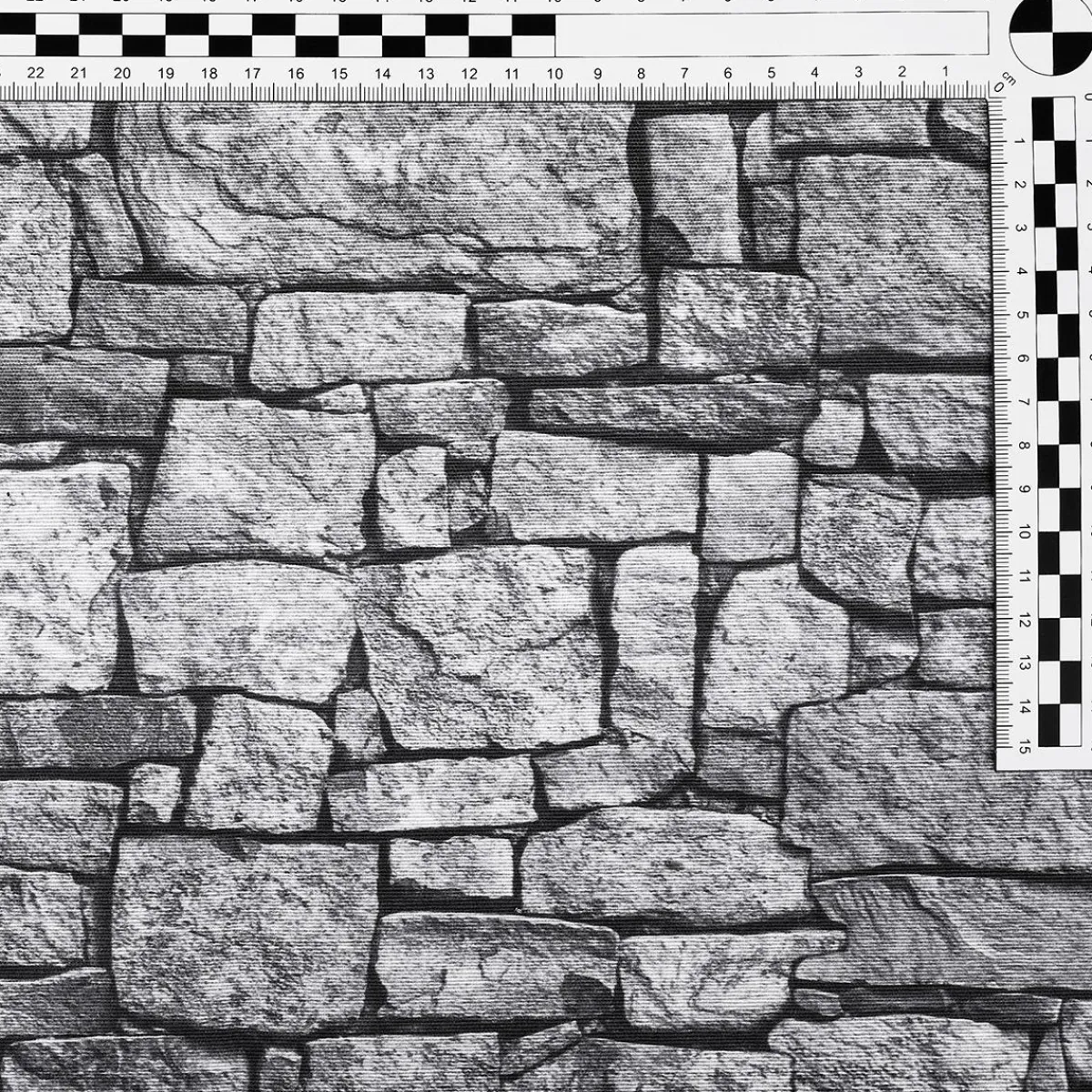 Tissu Déco "Mur De Pierre", Larg. 140 Cm-DecoWoerner Outlet