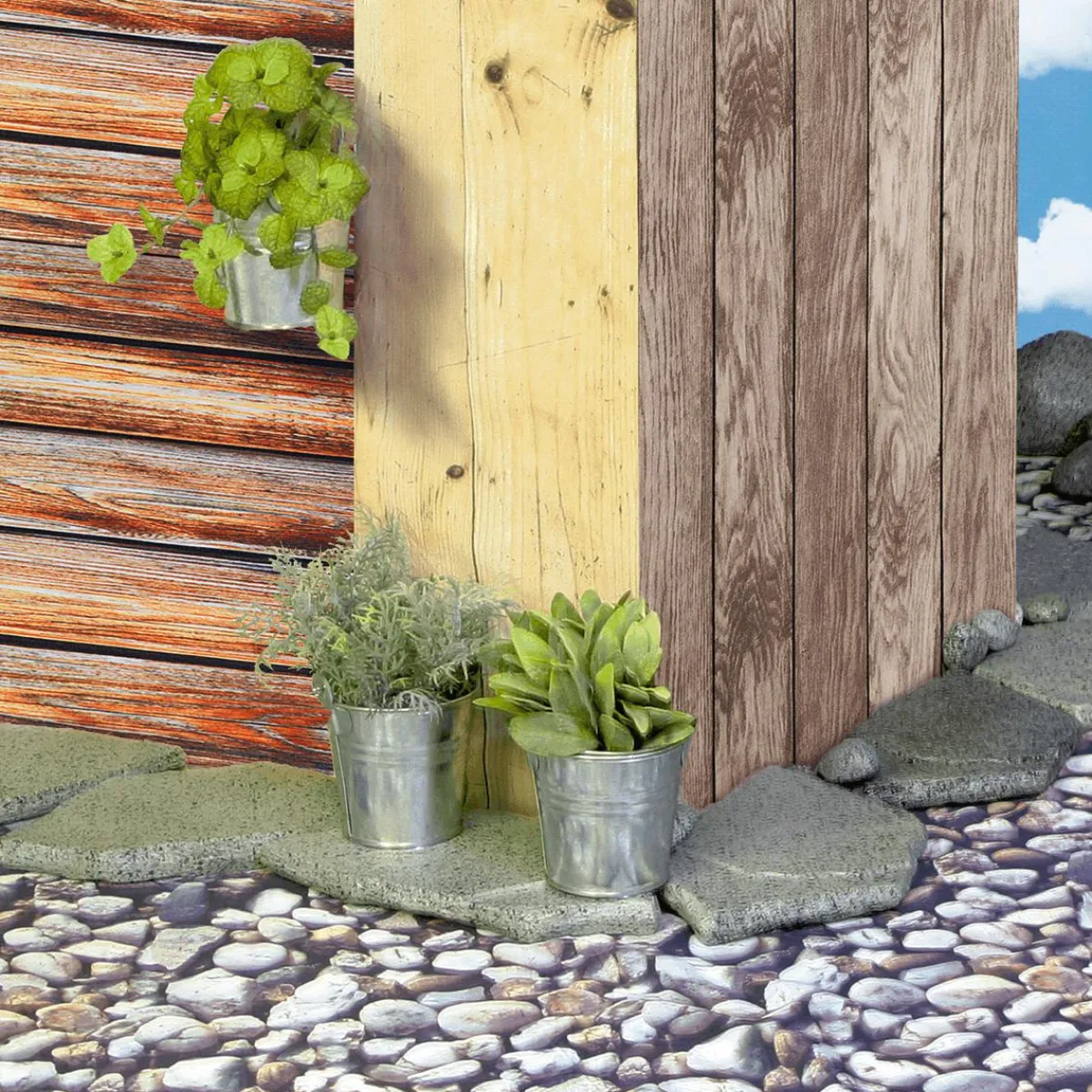 Tissu Déco "Planches" Larg. 150 Cm-DecoWoerner Online