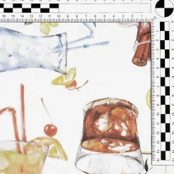 Tissu Décoratif à Motif Cocktail, Largeur 150 Cm-DecoWoerner Hot