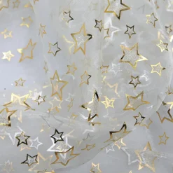 Tissu Organza "Petites étoiles" Larg. 145 Cm-DecoWoerner Online