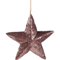 Étoile à Paillettes Ø 33 Cm, Nougat-DecoWoerner Discount