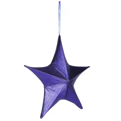 Étoile Décorative En Tissu Plié, Métallique, Avec Fermeture éclair-DecoWoerner Hot