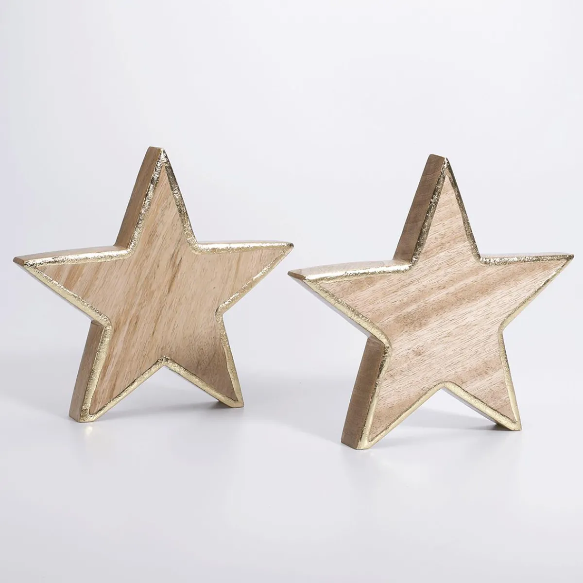 Étoile En Bois De Manguier 2,5 X 20 Cm 2 Pièces-DecoWoerner Clearance
