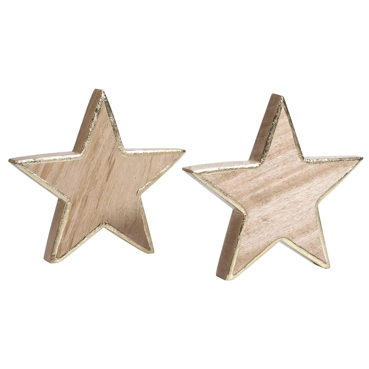 Étoile En Bois De Manguier 2,5 X 20 Cm 2 Pièces-DecoWoerner Clearance