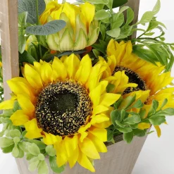 Tournesols Artificiels En Corbeille 31 Cm-DecoWoerner Discount