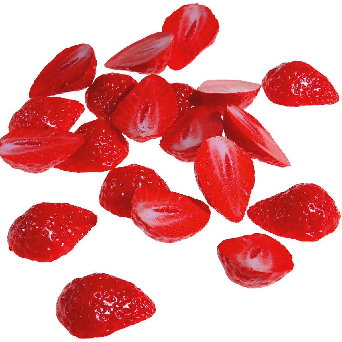 Tranches De Fraises Aliment Factice, 20 Pces-DecoWoerner New