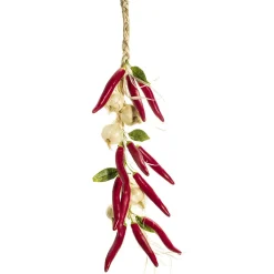 Tresse Aux Poivrons Et à L'ail - Faux Aliments 62 Cm-DecoWoerner