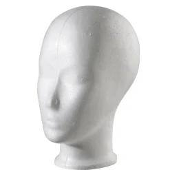 Tête Déco En Polystyrène, Haut. 24 Cm, he-DecoWoerner