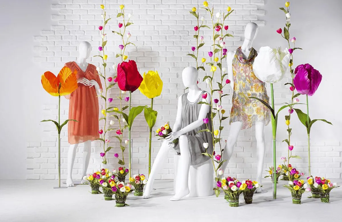 Tulipe Géante Artificielle , 140 Cm-DecoWoerner Discount