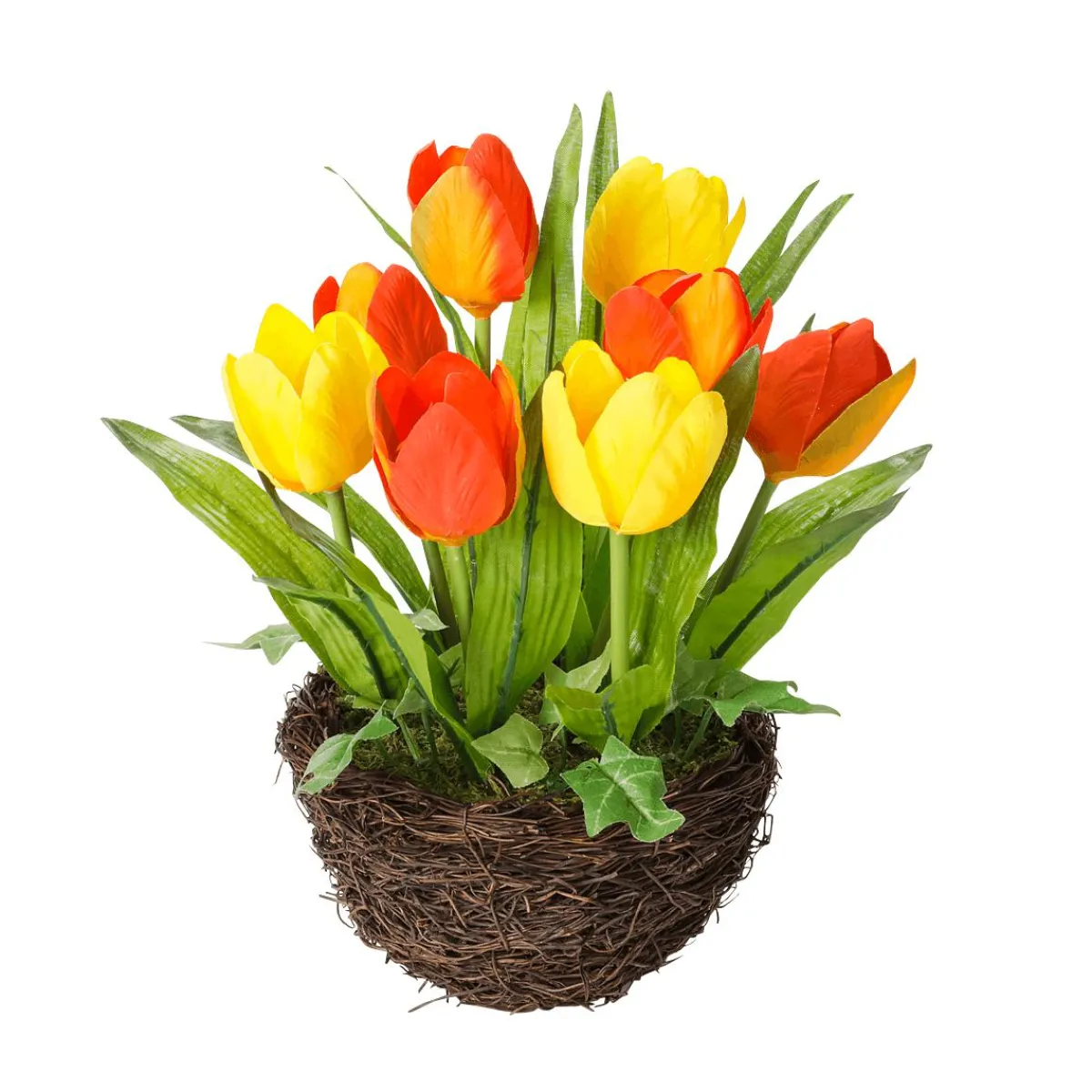 Tulipes Artificielles En Nid , 25 Cm-DecoWoerner