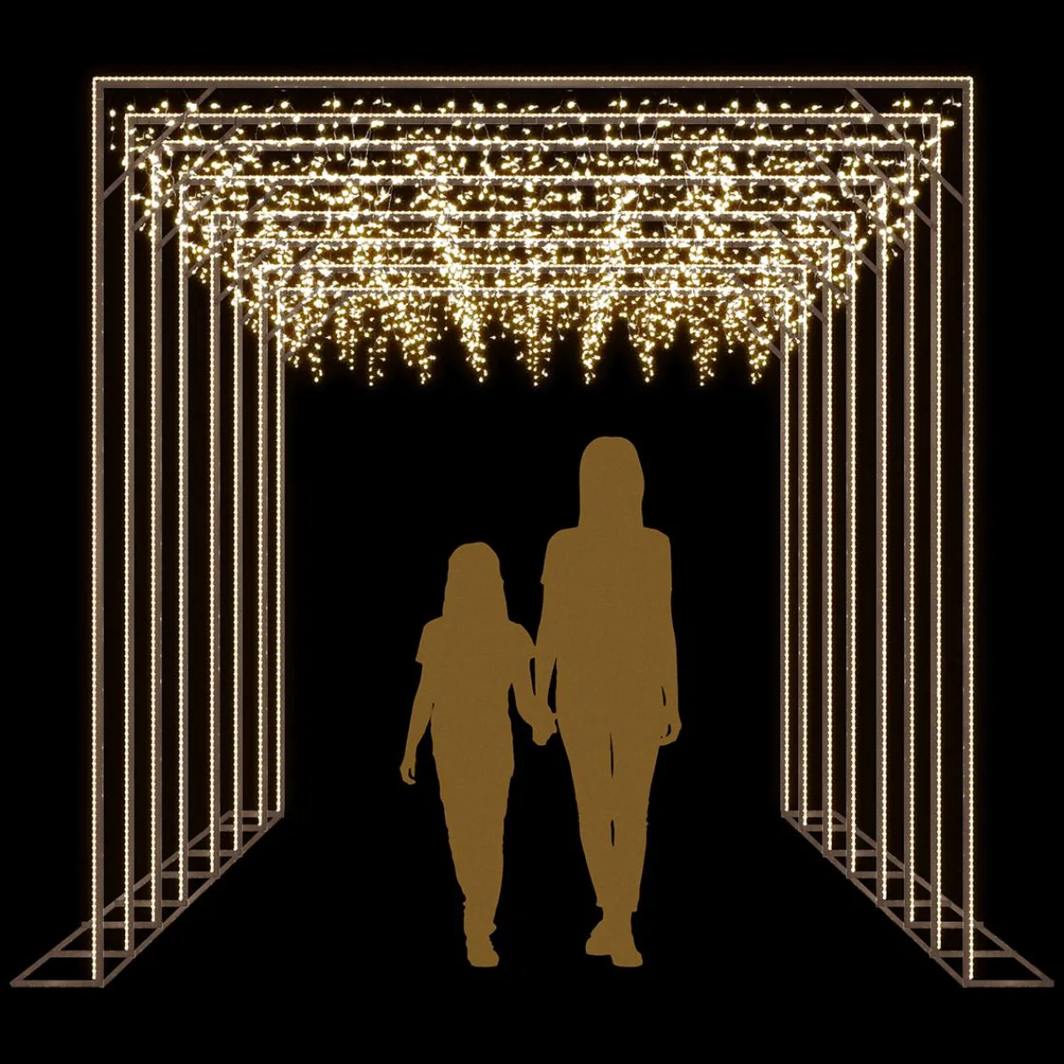 Tunnel Lumineux D'éclairage Public CELESTE 3 X 4 M-DecoWoerner New