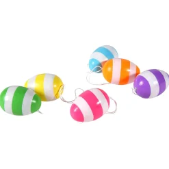 Œufs De Pâques Déco 6 Cm, à Rayures, 6 Pces-DecoWoerner Clearance