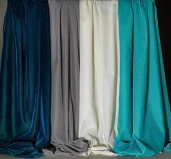Velours De Qualité Supérieure Larg. 112 Cm, Aqua-DecoWoerner Online